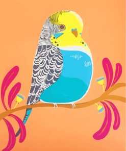 Budgie Bird paint by numbers