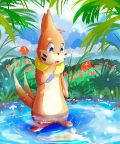 Buizel Pokemon Anime paint by number