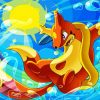 Buizel Pokemon Anime paint by numbers