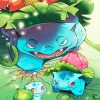 Bullbasaur Family paint by numbers