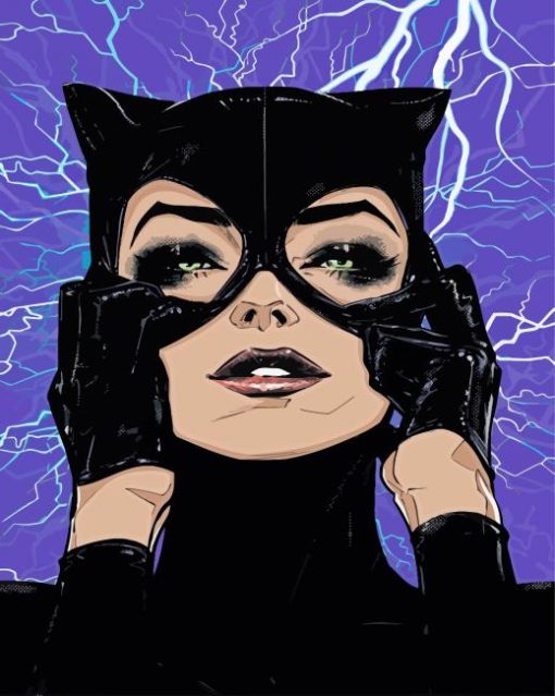 Catwoman paint by number