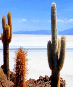 Cactus Plants In Bolivia paint by number
