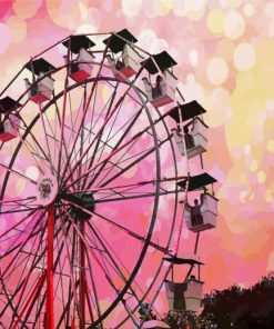 Carnival Ferris Wheel paint by number