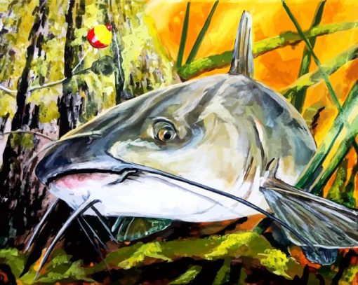 Carp Catfish paint by numbers