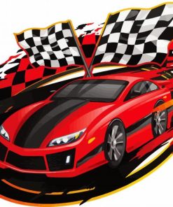 Cars Racing paint by number