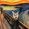 Cat Screaming Art paint by numbers