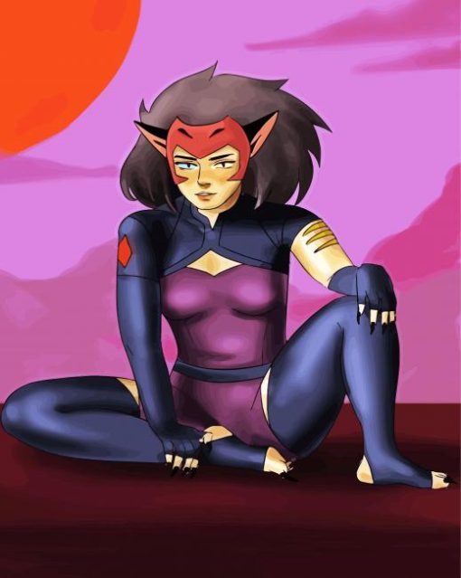 Catra She Ra Princess Of Power paint by numbers