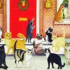 Cats In Doorstep paint by numbers