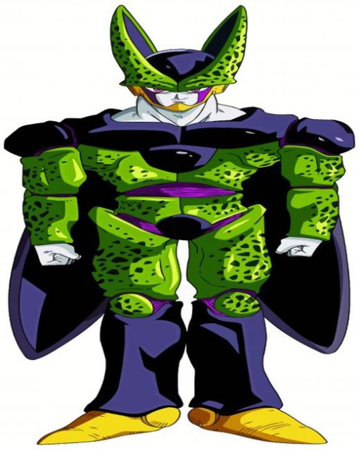 Cell Dragon Ball paint by numbers