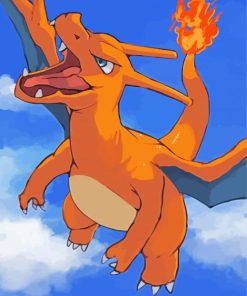 Charizard paint by number