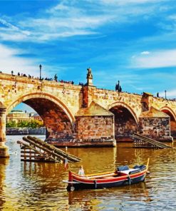 Charles Bridge Czech paint by numbers
