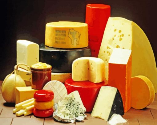 Cheese Type paint by numbers