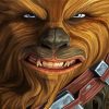 Chewbacca Star Wars Illustration paint by