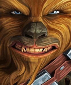 Chewbacca Star Wars Illustration paint by
