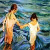 Children In The Sea Sorolla Arts paint by numbers