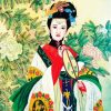 Chinese Girl Art paint by numbers