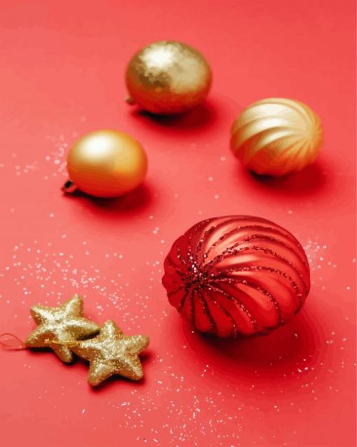 Christmas Balls paint by number