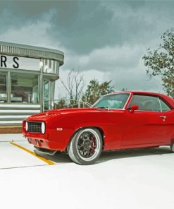 Classic Chevrolet Camaro paint by numbers