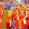 Clemson Tigers Football Players paint by number