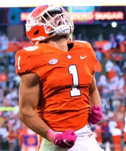 Clemson Tigers Football Player paint by number