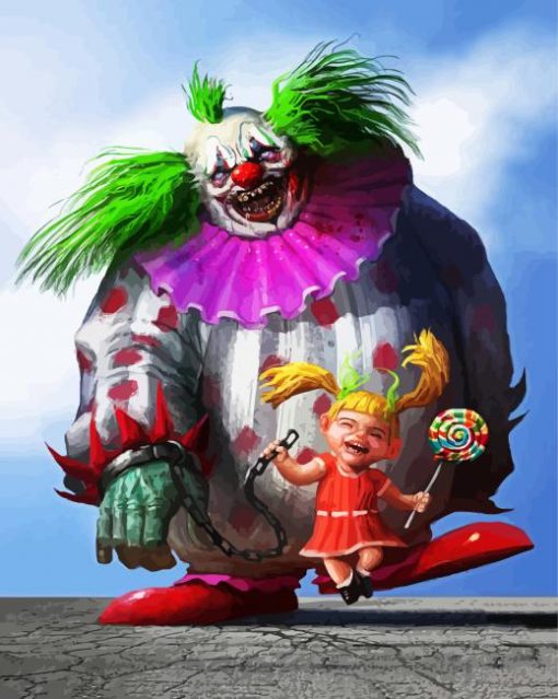 Clown And Girl paint by numbers
