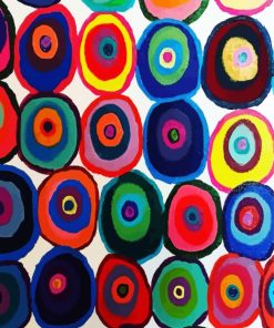 Coloured Circles paint by numbers