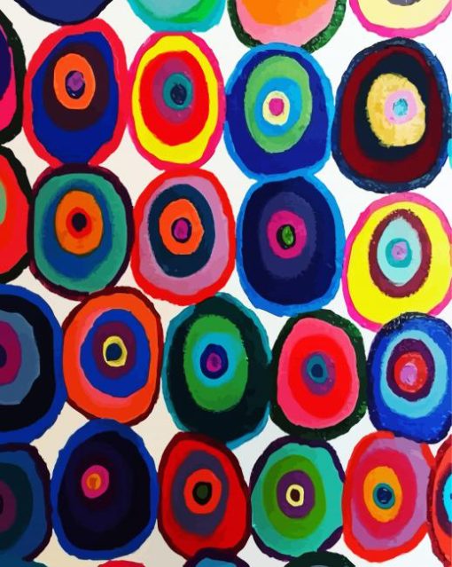 Coloured Circles paint by numbers