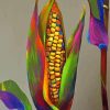 Colorful Corn paint by number