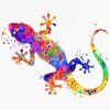 Colorful Lizard paint by numbers