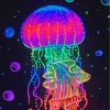 Colorful Neon Jellyfish Paint by numbers