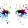 Colorful Splash Eyes paint by number
