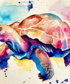 Colorful Tortoise paint by number