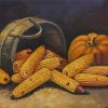 Corn And Pumpkin paint by number