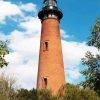 Carrituck Beach lighthouse paint by number