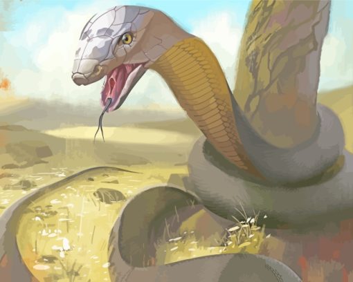 Desert Kobra Snake paint by numbers