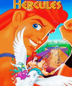 Disney Animation Hercules paint by numbers