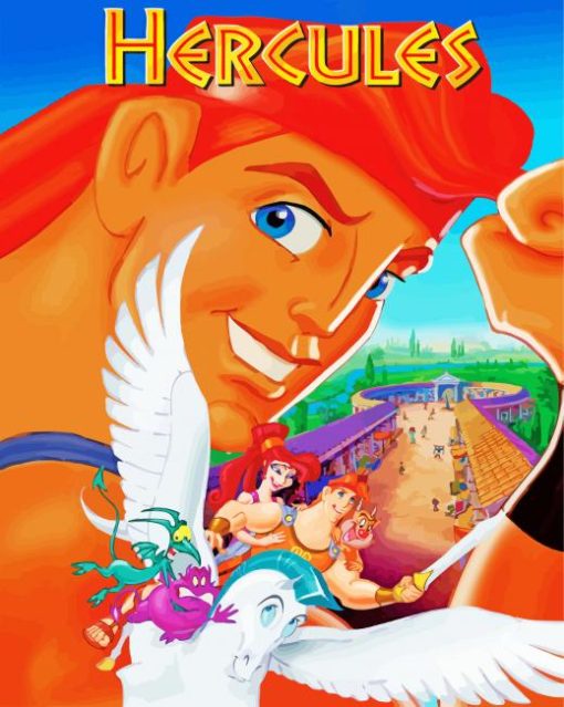 Disney Animation Hercules paint by numbers
