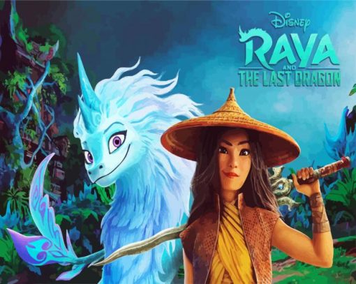 Disney Raya And The Last Dragon paint by number