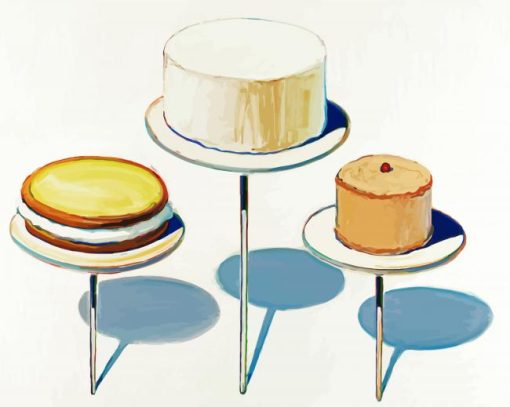 Display Cakes paint by numbers