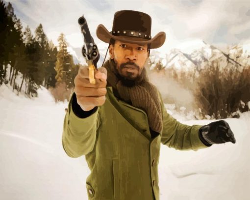 Django Movie Actor paint by number