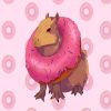 Donut Capybara paint by numbers
