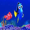 Dory And Clown Fish paint by numbers