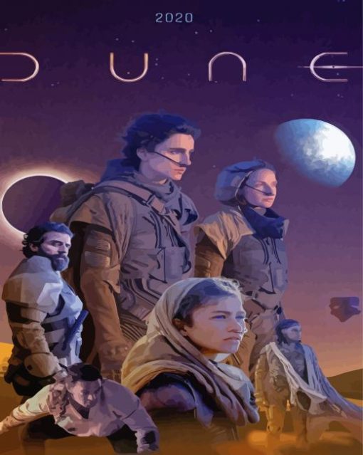 Dune Sc Fiction Movie Poster paint by number