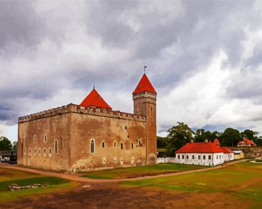 Estonia Kuressaare Castle paint by number