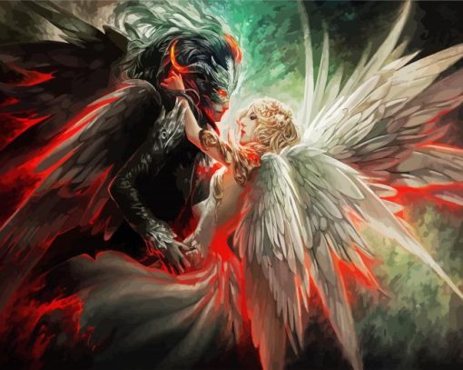 Fantasy Angel Lovers paint by numbers