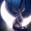 Fantasy Moon Bunny paint by numbers