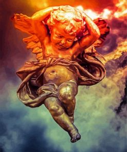 Fantasy Cherub paint by number