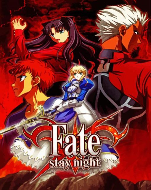 Fate Stay Night Game paint by number