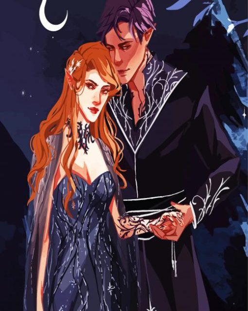Feyre And Rhysand paint by numbers