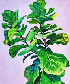 Fiddle Leaf Fig paint by number